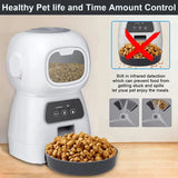 3.5L Smart Pet Feeder & Fountain | WiFi Auto Cat & Dog Dispenser - Dog automatic feeders