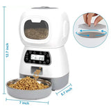 3.5L Smart Pet Feeder & Fountain | WiFi Auto Cat & Dog Dispenser - Dog automatic feeders