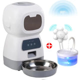 3.5L Smart Pet Feeder & Fountain | WiFi Auto Cat & Dog Dispenser - Dog automatic feeders