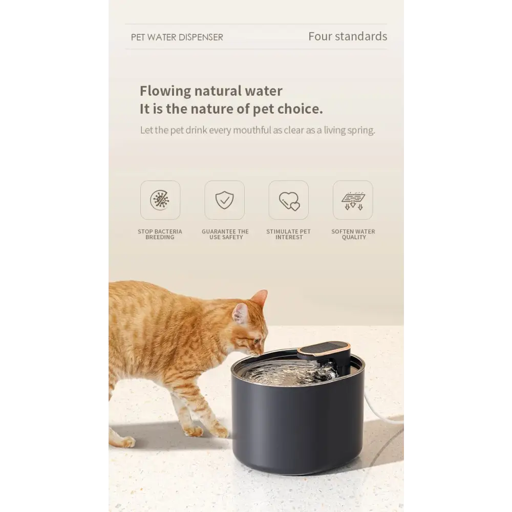 3L Cat Water Fountain with Motion Sensor Automatic Dog Water Dispenser with LED Light Ultra Silent Pet Drinking Water Fountain - Zoo Bestie Online Shop