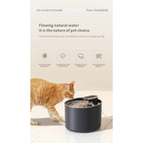 3L Cat Water Fountain with Motion Sensor Automatic Dog Water Dispenser with LED Light Ultra Silent Pet Drinking Water Fountain - Zoo Bestie Online Shop