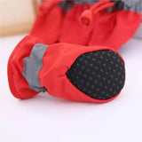 4pcs/set Waterproof Pet Dog Shoes Anti - slip Rain Boots Footwear for Small Cats Dogs Puppy Dog Pet Booties Pet Paw Accessories - Zoo Bestie Online Shop