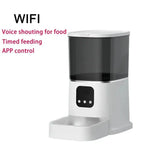 6L Smart Cat Feeder WiFi | Auto Pet Food Dispenser w/ Steel Bowl - Zoo Bestie Online Shop