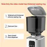 6L Smart Cat Feeder WiFi | Auto Pet Food Dispenser w/ Steel Bowl - Dog automatic feeders