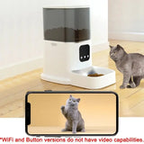 6L Smart Cat Feeder WiFi | Auto Pet Food Dispenser w/ Steel Bowl - Dog automatic feeders