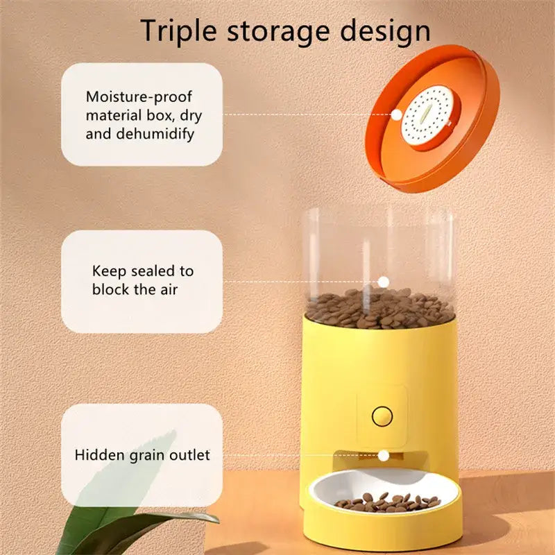 6L Smart Pet Feeder | Automatic Food Dispenser with App Control - Dog automatic feeders