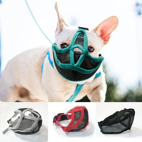 Adjustable Breathable Dog Muzzle for Short-Snout Breeds - Dog Muzzle