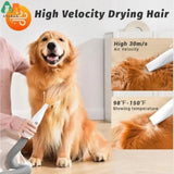 8 Tools, Pet Hair Vacuum & 2-in-1 Dryer for Thick & Thin Dogs and Cats - Zoo Bestie Online Shop!