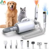 8 Tools, Pet Hair Vacuum & 2-in-1 Dryer for Thick & Thin Dogs and Cats - Zoo Bestie Online Shop!