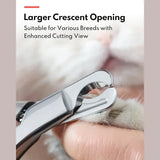 Benepaw Professional Stainless Steel Pet Nail Clippers Safe Sharp Durable Nonslip Handle Dog Cat Claw Cutter Puppy