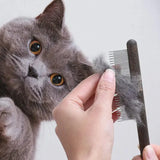 Cat Brush Remove Hair Comb Pet Cleaning Flea Comb Cat Grooming Tools Stainless Steel Hair Remover Brush for Dogs Pet