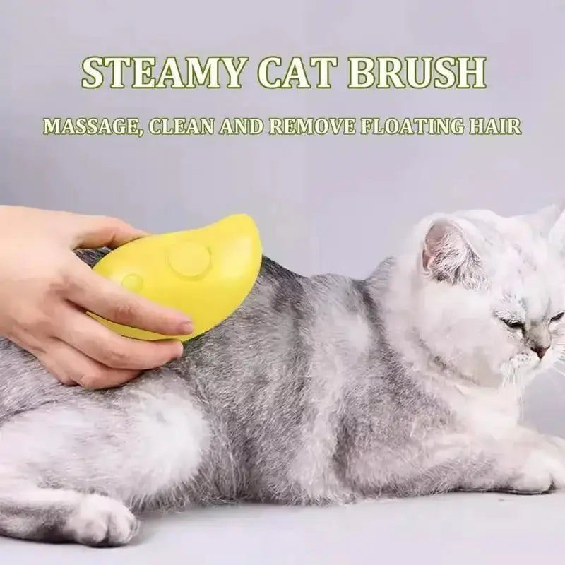 Cat Dog Steamy Brush Steam Brush Electric Sprayer for Massage Pet Grooming tool Shedding 3 in 1 Electric Sprays Massage