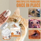 Cat Eye Wet Wipes Tear Stain Gentle Cleaning Eye Dirt Odor Removal Itching Irritation Relief Eye Grooming Pet Portable