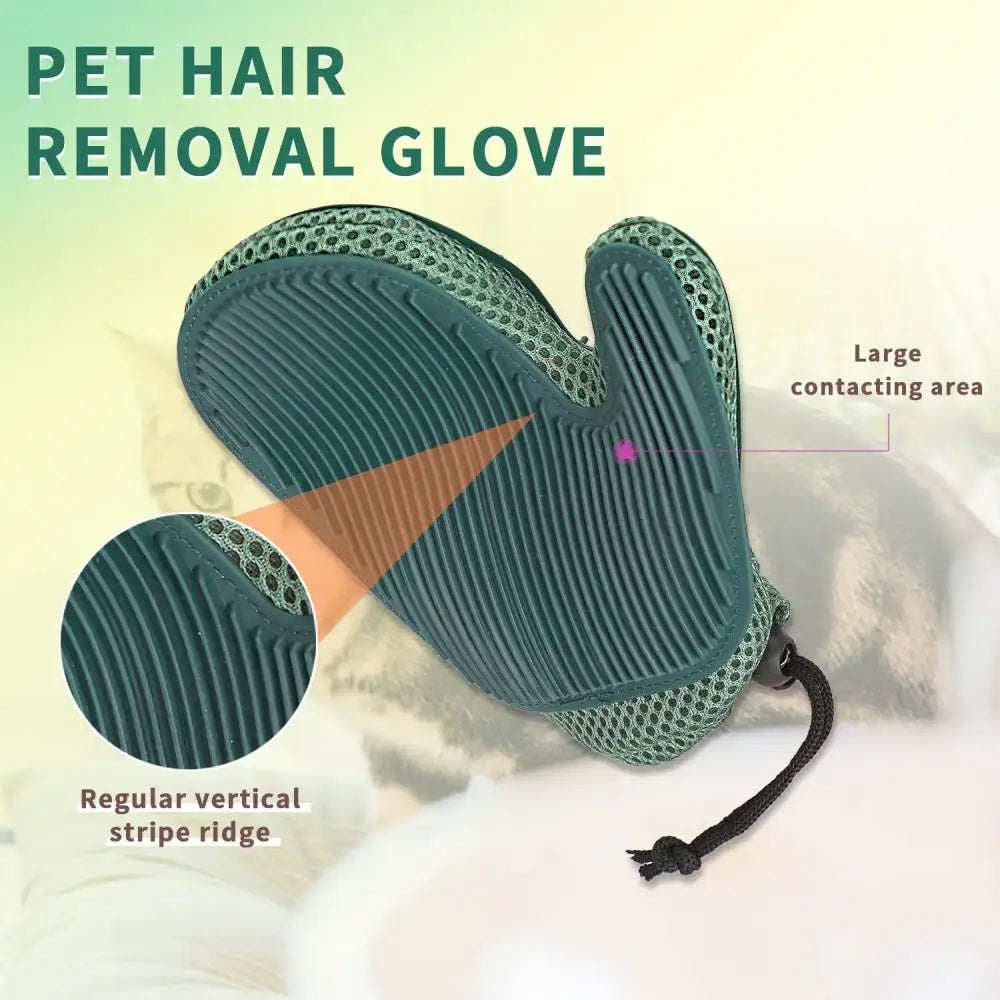 Cat Hair Glove & Pet Fur Remover Glove Dog Grooming Glove Brush for Shedding,Pet Hair Remover Mitt for Cleaner grooming