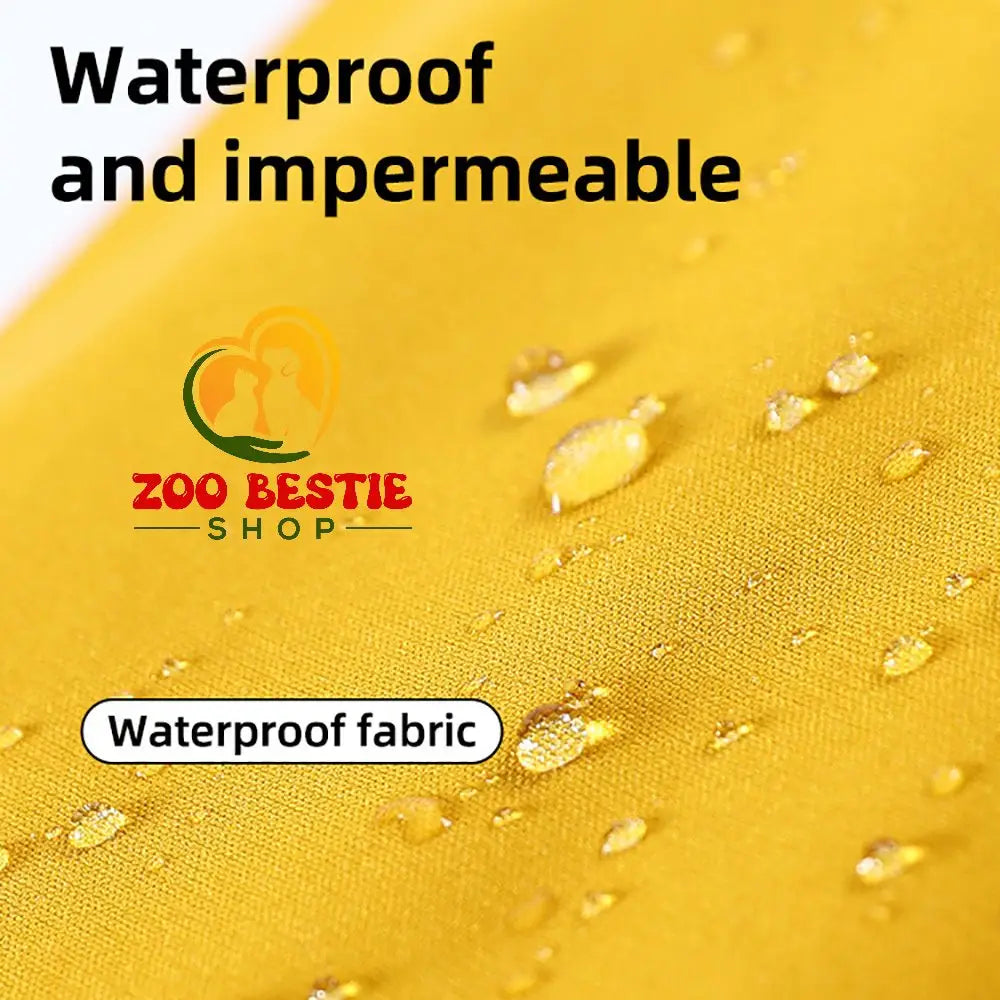 Comfortable Waterproof Hooded Jacket with Reflective Straps - Zoo Bestie Online Shop