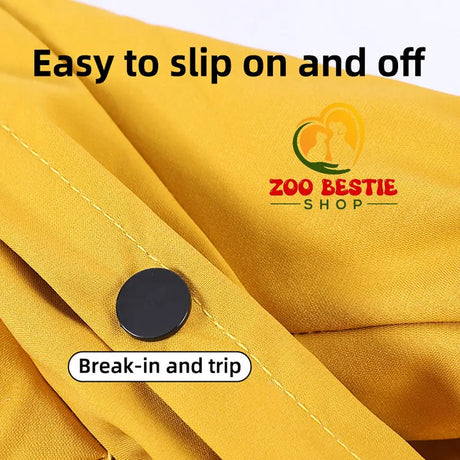 Comfortable Waterproof Hooded Jacket with Reflective Straps - Zoo Bestie Online Shop