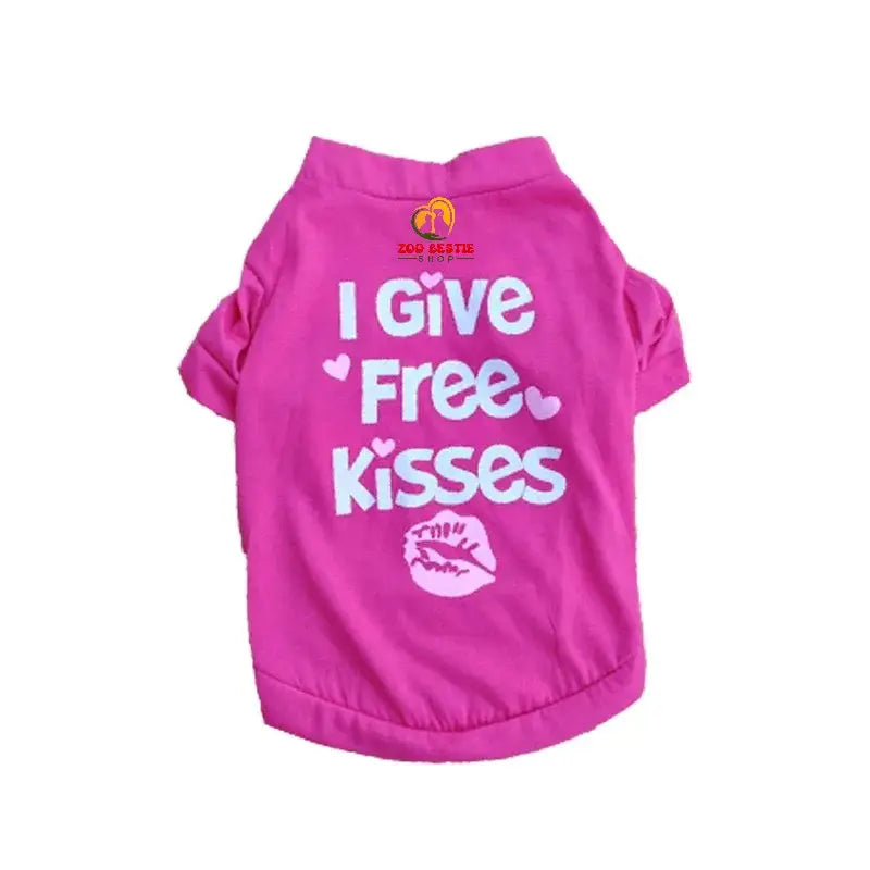 Cool Summer Printed Clothes with Funny Letters for small dogs - Zoo Bestie Online Shop