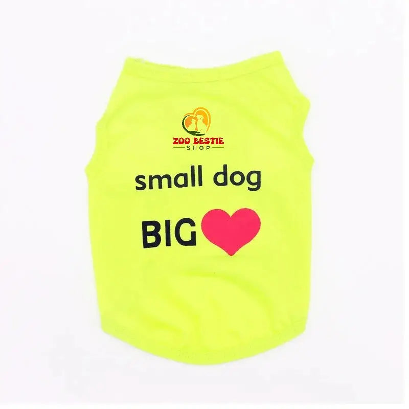 Cool Summer Printed Clothes with Funny Letters for small dogs - Zoo Bestie Online Shop