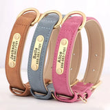 Custom Engraved PU Dog Collar - Stylish Durable Personalized ID! 🐾 - Dog Collar