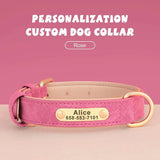 Custom Engraved PU Dog Collar - Stylish Durable Personalized ID! 🐾 - Dog Collar