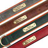 Custom Engraved PU Dog Collar - Stylish Durable Personalized ID! 🐾 - Dog Collar