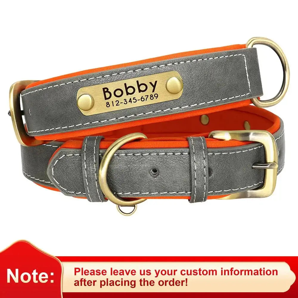 Custom Leather Dog Collar | Free Engraving for All Sizes 🐾 - Zoo Bestie Online Shop