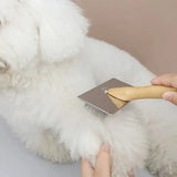 Solid Wood Dog Comb & Pet Brush for Hair Knot Removal, Massage, and Pet Hair Removal for Dogs and Cats