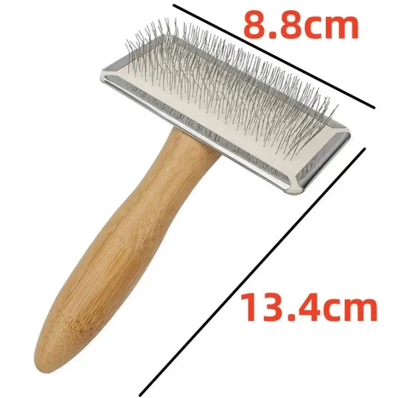 Solid Wood Dog Comb & Pet Brush for Hair Knot Removal, Massage, and Pet Hair Removal for Dogs and Cats