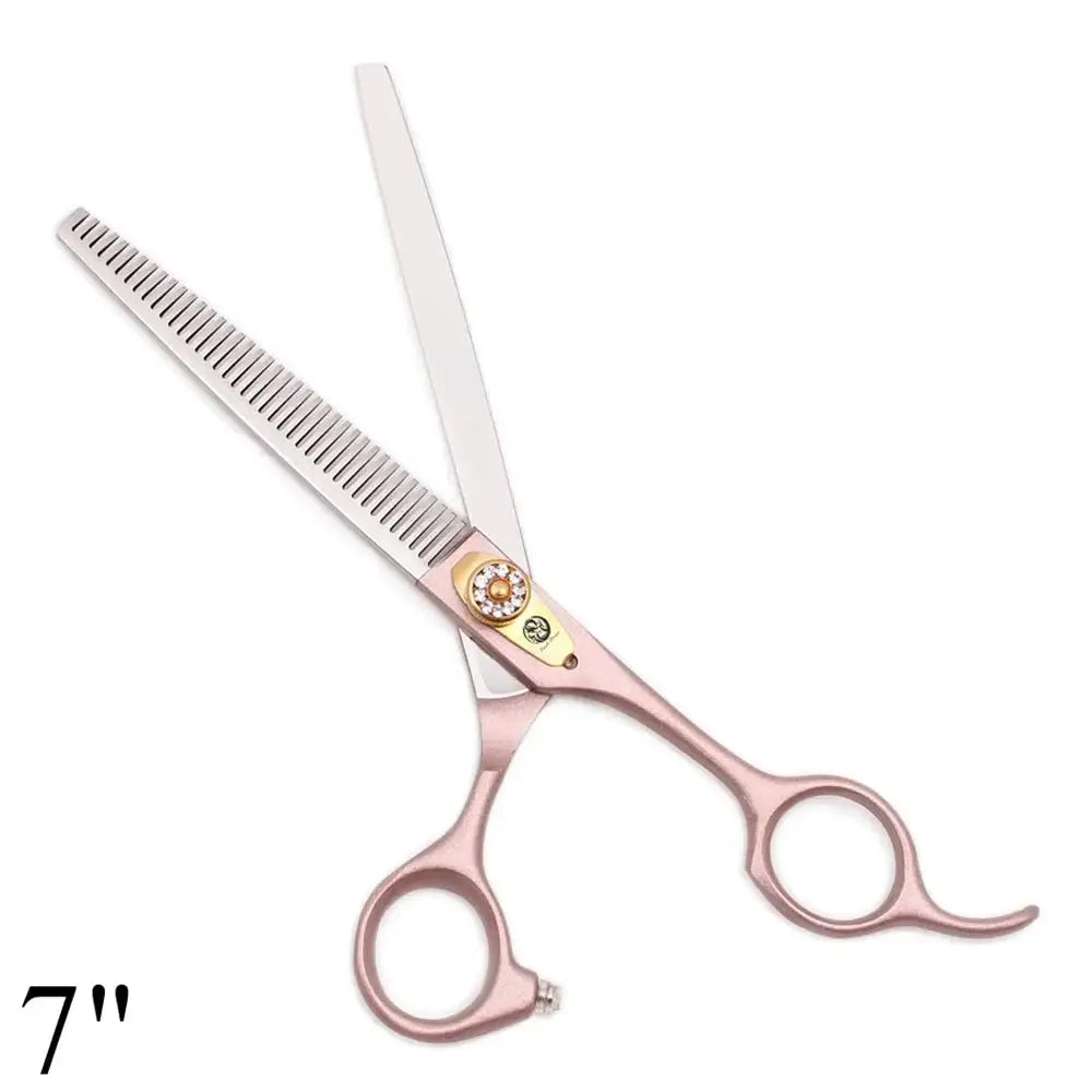 Dog Grooming Scissors 5.5" 6" 7" Japan 440C Straight & Thinning Shears for Pets - Zoo Bestie Online Shop!