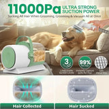 2.5L Capacity, 11Kpa Suction, 7 Tools for Shedding Grooming. Perfect for Dogs - Zoo Bestie Online Shop!