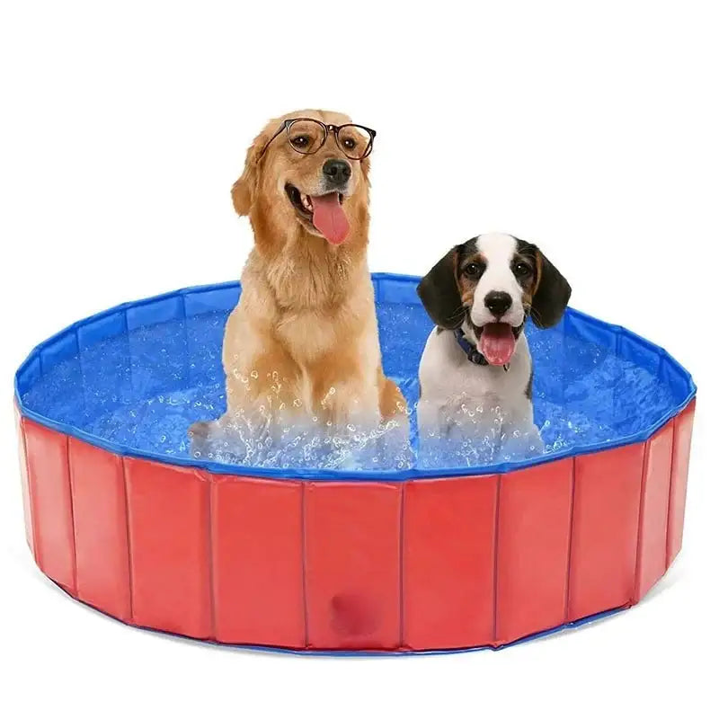 Dog Swimming Bath Pet Foldable Bathtub Large pool Collapsible Bathtub Pool Kids Cool pet Accessories Out Cooling - Dog