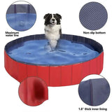 Dog Swimming Bath Pet Foldable Bathtub Large pool Collapsible Bathtub Pool Kids Cool pet Accessories Out Cooling - Dog