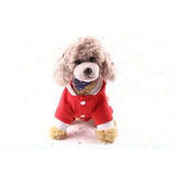 Dog Winter Warm Pet Clothes Christmas Clothes for Small Medium Dogs Elk Santa Claus Dog Coat Hoodies Christmas Dogs