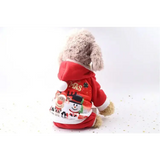 Dog Winter Warm Pet Clothes Christmas Clothes for Small Medium Dogs Elk Santa Claus Dog Coat Hoodies Christmas Dogs