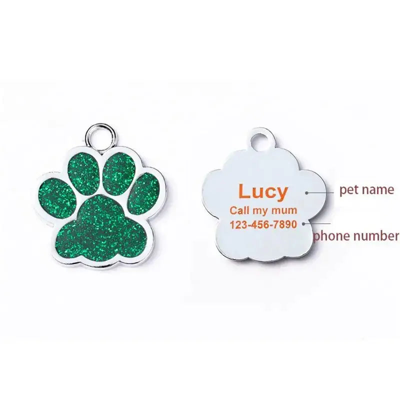 Durable, custom-made tag designed to attach securely to your pet’s collar with a range of shapes and colors.