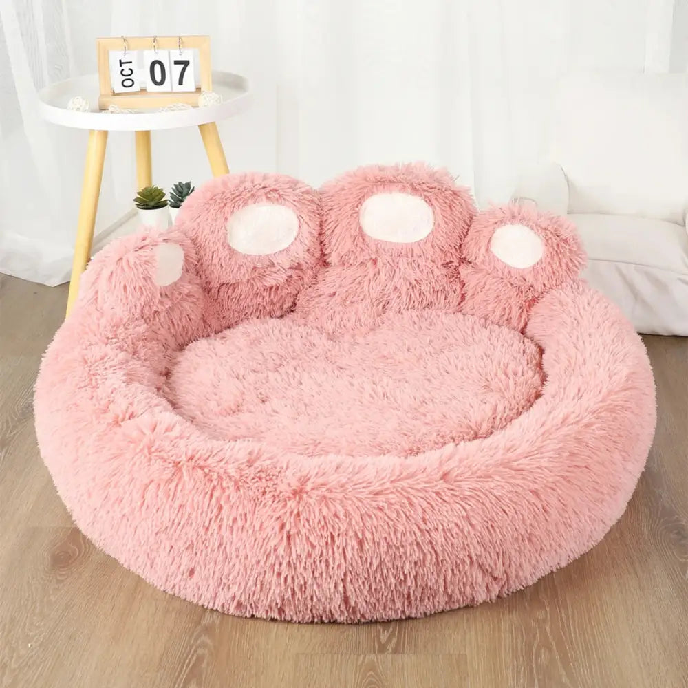 Fluffy_Large_Dog_Sofa_Bed_pink