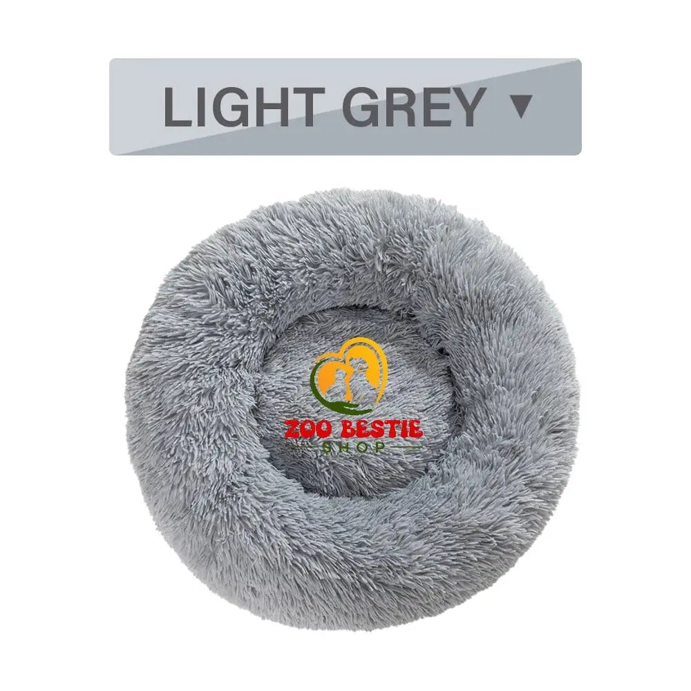 Fluffy Warm Soft Plush Donut Pet Bed - Zoo Bestie Online Shop