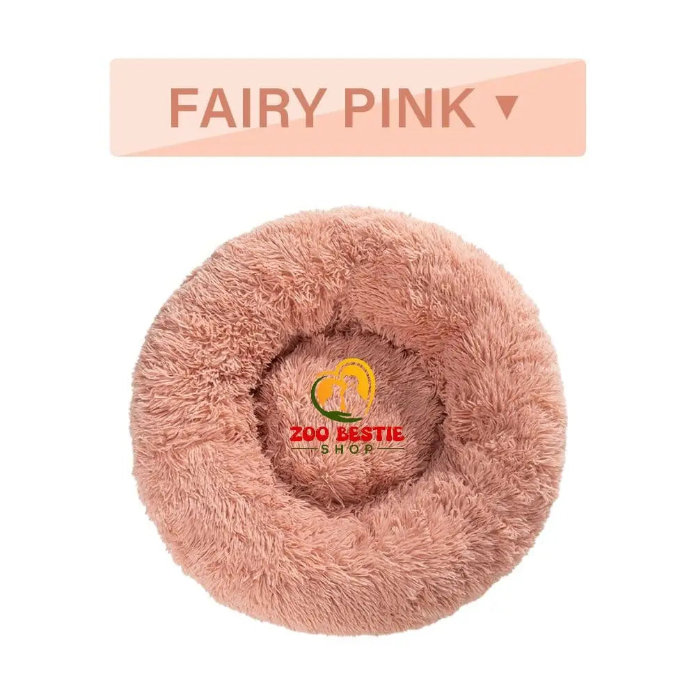 Fluffy Warm Soft Plush Donut Pet Bed - Zoo Bestie Online Shop