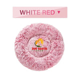 Fluffy Warm Soft Plush Donut Pet Bed - Zoo Bestie Online Shop