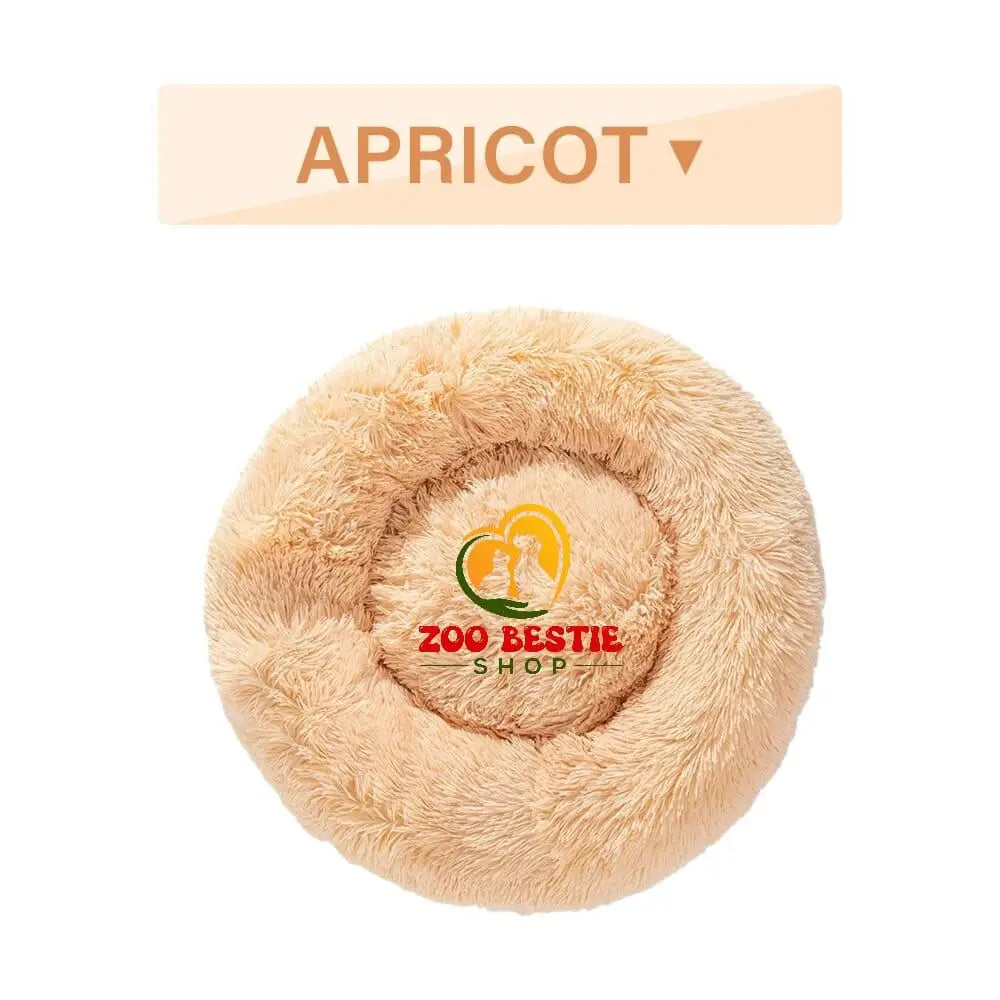 Fluffy Warm Soft Plush Donut Pet Bed - Zoo Bestie Online Shop