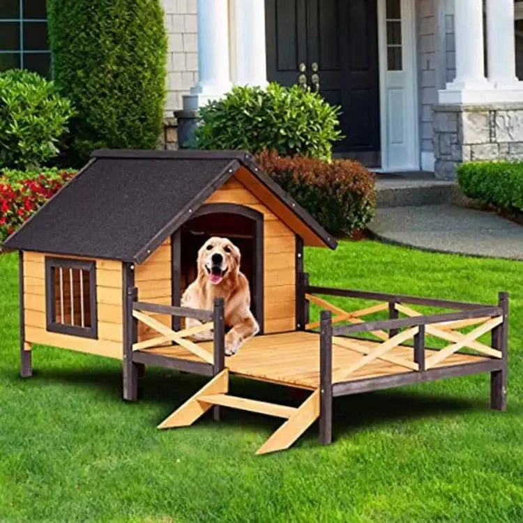 Hot-selling Indoor Pet House Wooden Dog Cage Furniture Animal House Outdoor Dog Kennel with Roof - Pet House