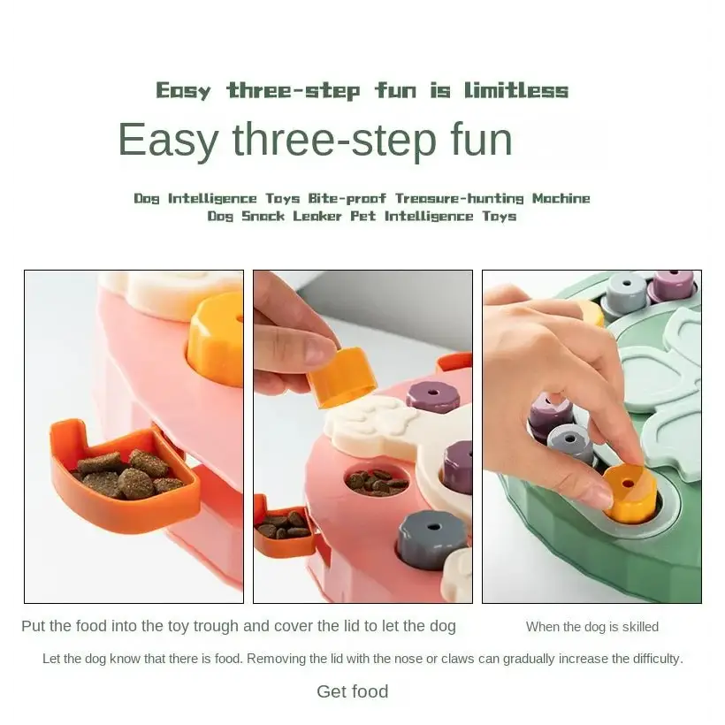 Interactive Dog Puzzle Slow Feeder – IQ Training & Food Fun - Interactive Toy