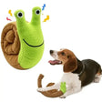 Interactive Snail Plush Dog Toy – Squeak Sniff Puzzle Feeder - as picture - Squeak Toys