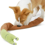 Interactive Snail Plush Dog Toy – Squeak Sniff Puzzle Feeder - as picture - Squeak Toys