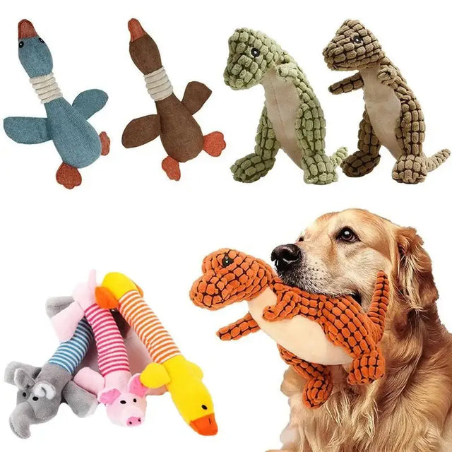 Interactive Squeaky Chew Toy – Durable Fun for Dogs & Cats - Plush toys