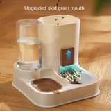 Large Capacity Cat Water Dispenser & Feeder - Automatic & Durable - Dark Brown - Dog automatic feeders