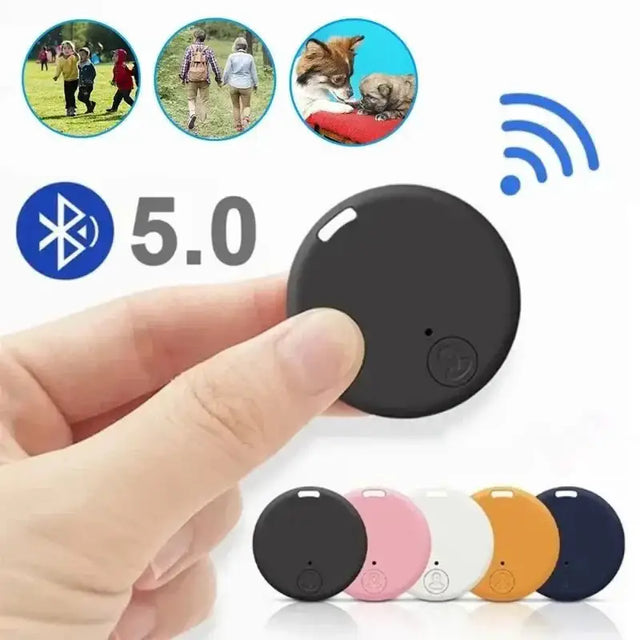 Mini GPS Bluetooth 5.0 Tracker AntiLost Device Round Pet Kids Bag Wallet Tracking Smart Finder Locator - GPS Tracker