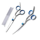 New Safty Pet Grooming Scissors Round Head Professional Stainless Steel Scissors for Cutting Dog Hair Pets Shears