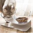 Non-Slip Double Cat Bowls with Raised Stand - Food & Water Feeder - Dog bows and dishes