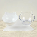 Non-Slip Double Cat Bowls with Raised Stand - Food & Water Feeder - Dog bows and dishes